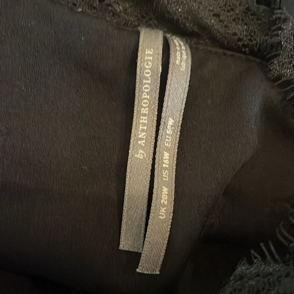 Anthropologie One Shoulder Asymmetrical Lace Midi Dress - Picture 4 of 6